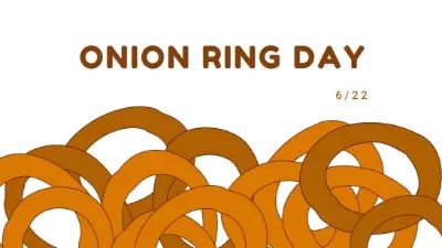 Rings by the dozen orange whimsical-line
