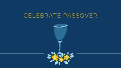 Celebrating Passover blue whimsical-color-block