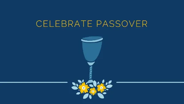 Celebrating Passover blue whimsical-color-block