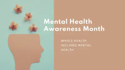 Mental Health Awareness Month brown modern-simple