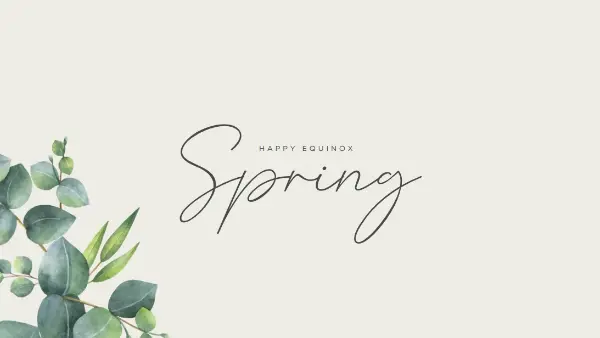 Spring awake gray organic-simple