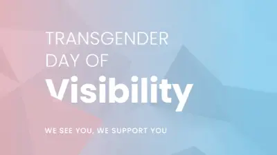 Trans Day of Visibility blue modern-geometric-&-linear