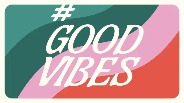 Subscribe to good vibes green vintage-retro