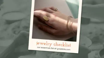 Jewelry? Check white organic-simple