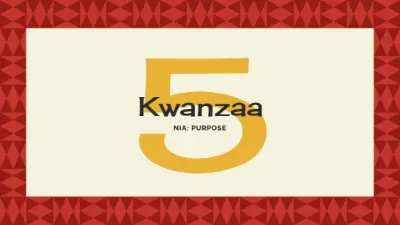 Purpose for Kwanzaa yellow modern-geometric-&-linear