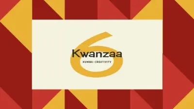 Creativity for Kwanzaa red modern-geometric-&-linear