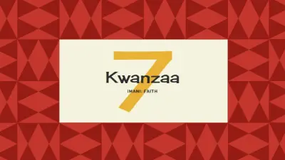 Faith for Kwanzaa red modern-geometric-&-linear