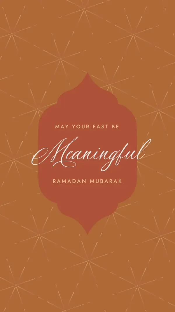 Meaningful Ramadan orange modern-simple