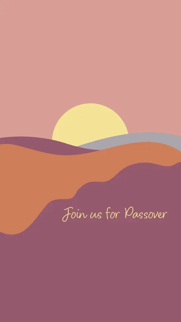 Join us for Passover orange organic-simple