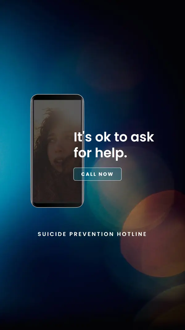 Ask for help blue modern-simple