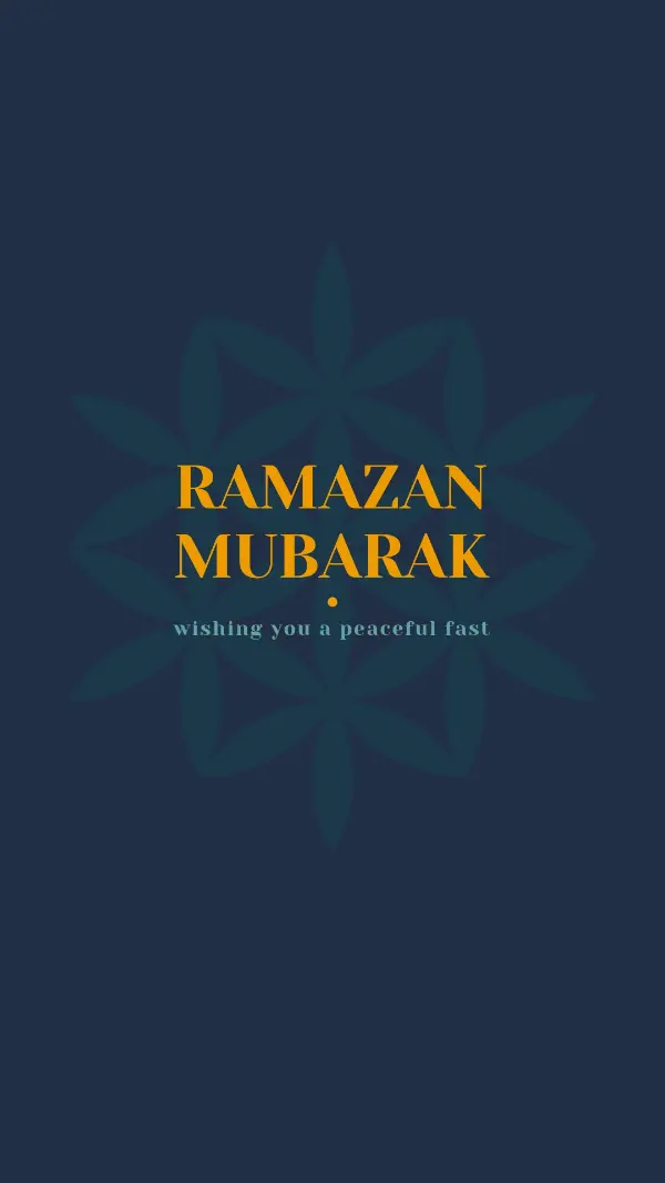 Peaceful Ramadan blue modern-simple