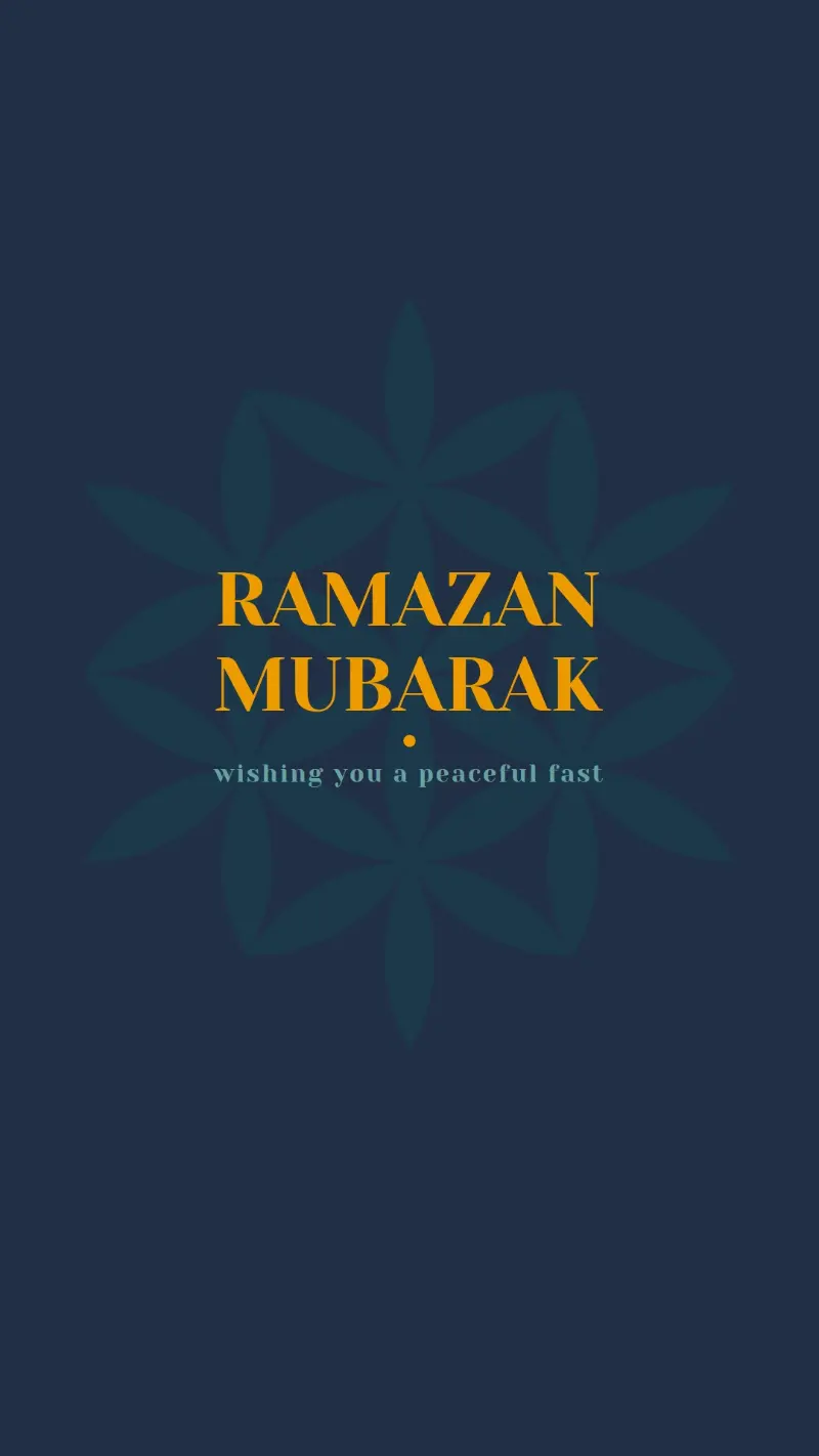 Peaceful Ramadan blue modern-simple