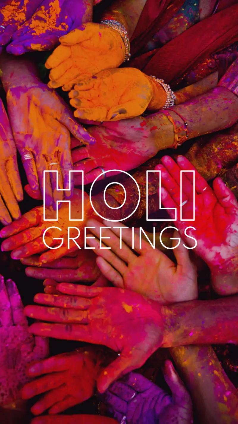 Have a happy Holi red modern-bold