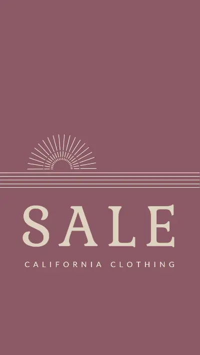 Sale on the horizon red organic-simple