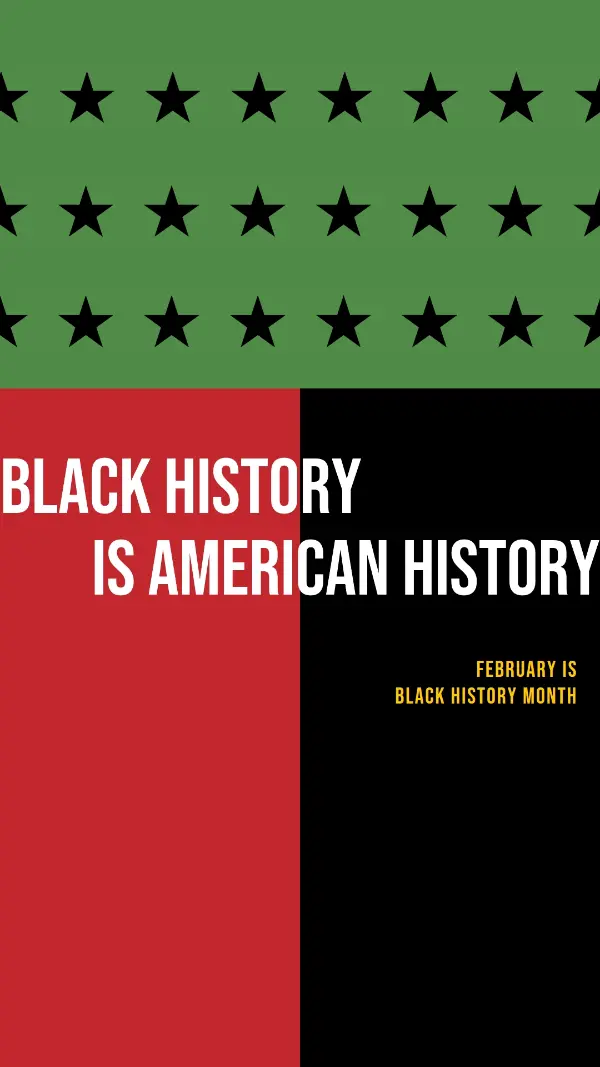 Black History Month black modern-color-block