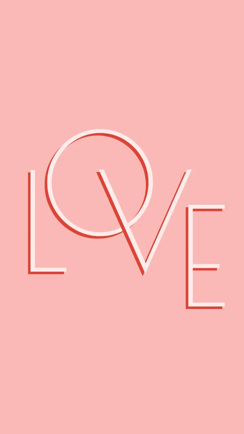 Love letters pink organic-boho