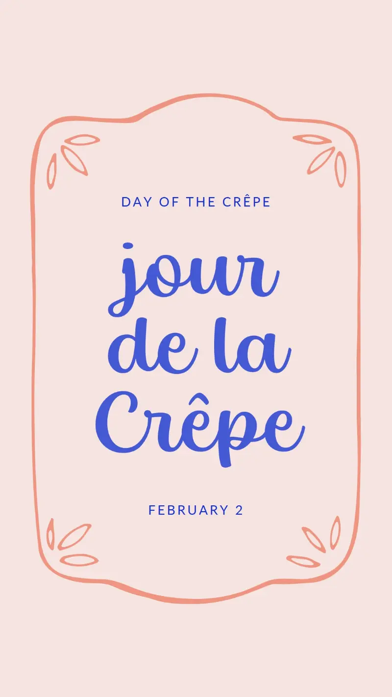 Crepes la vie pink whimsical-line