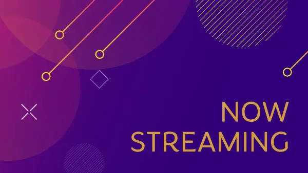 Stream team purple modern-simple