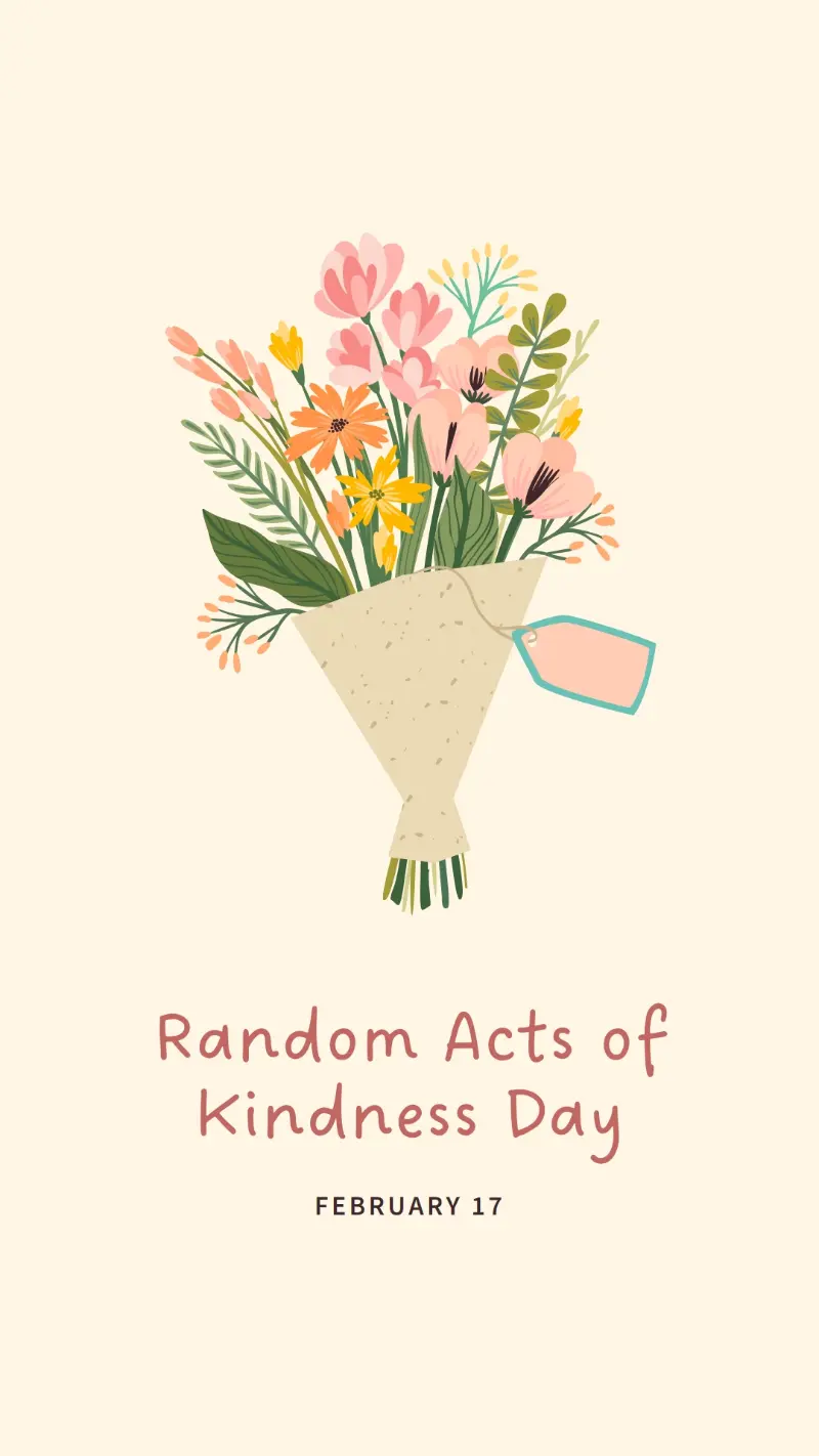 A bouquet of kindness yellow whimsical-color-block