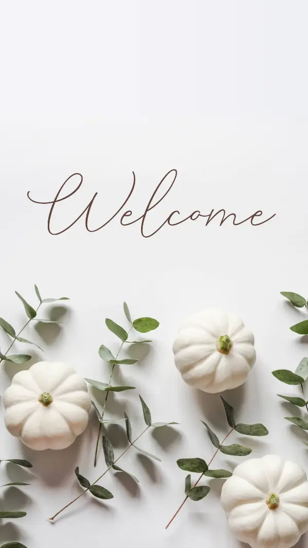 Welcome to the harvest white modern-simple