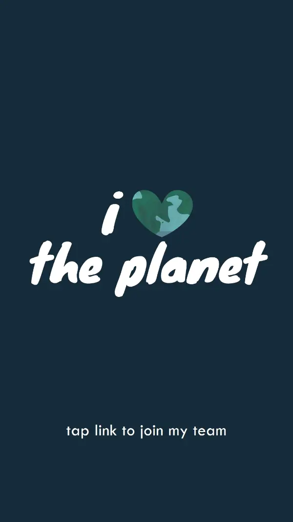 I heart planet Earth blue whimsical-color-block