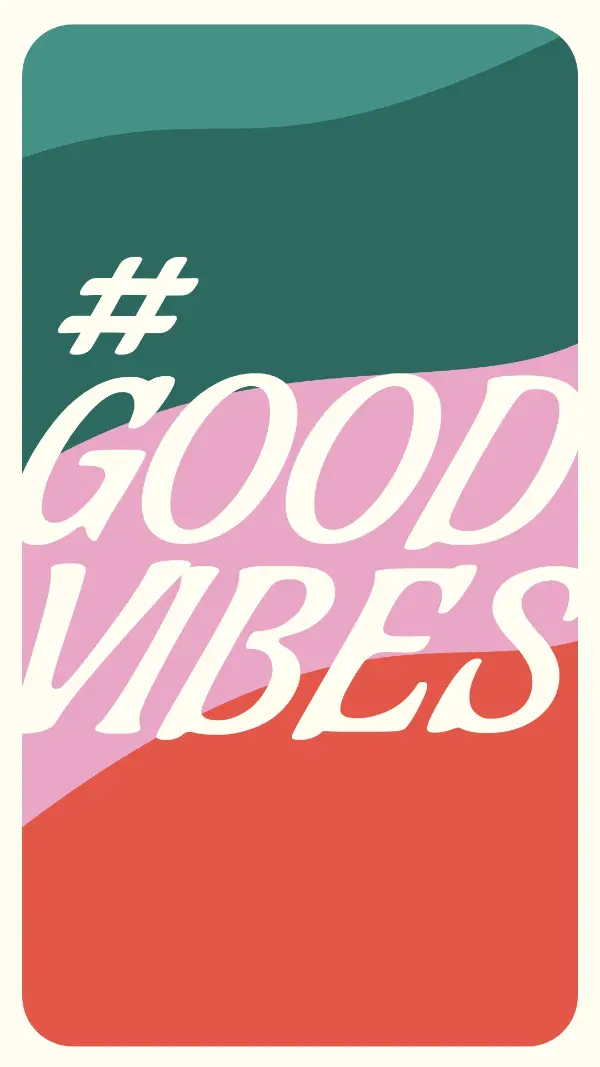 Subscribe to good vibes green vintage-retro