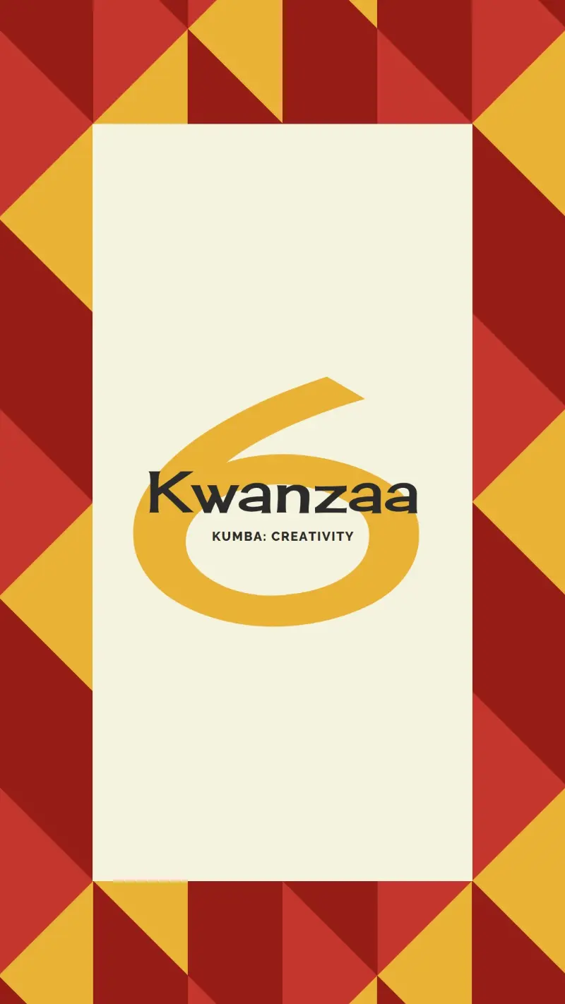 Creativity for Kwanzaa red modern-geometric-&-linear