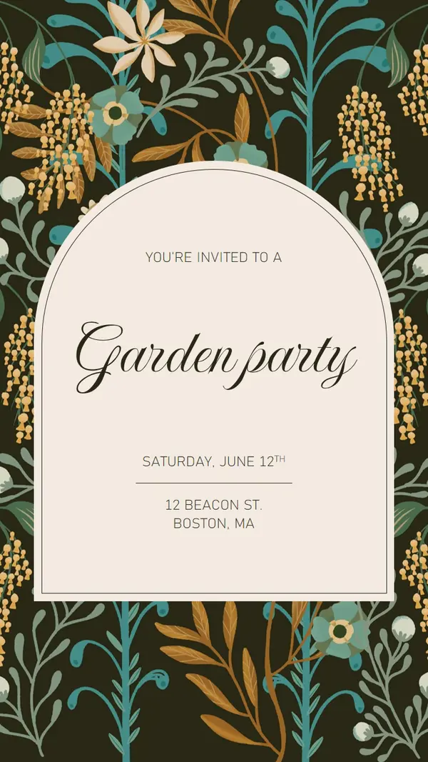 You are invited to the garden party