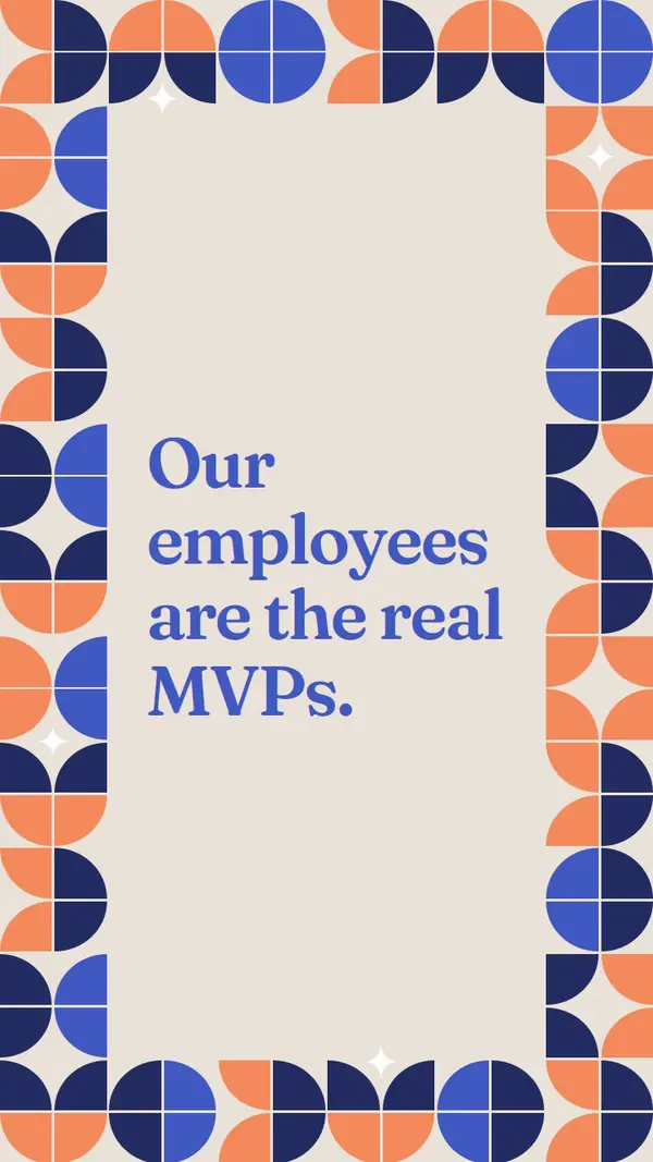 Employees thank you card