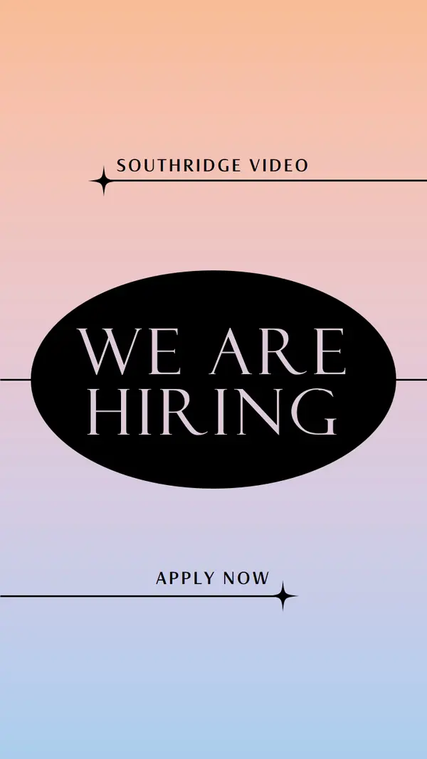 We're hiring - apply now!