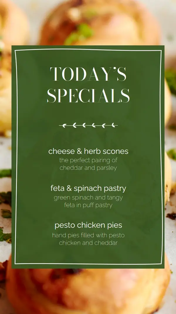 Specials for today