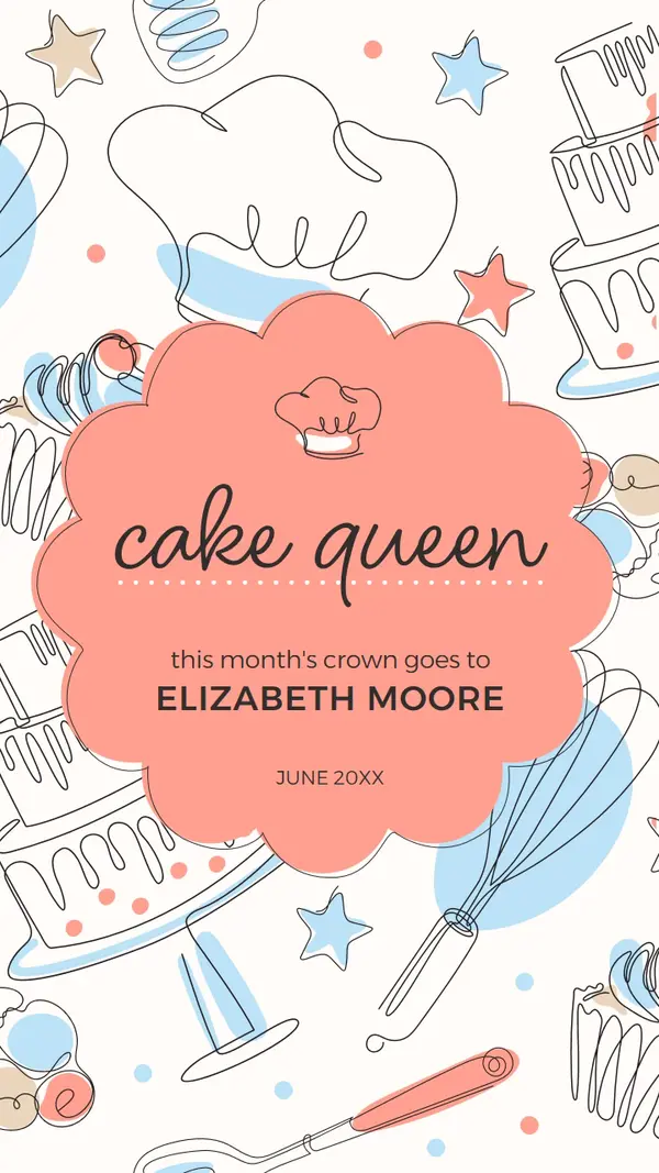 Monthly cake queen