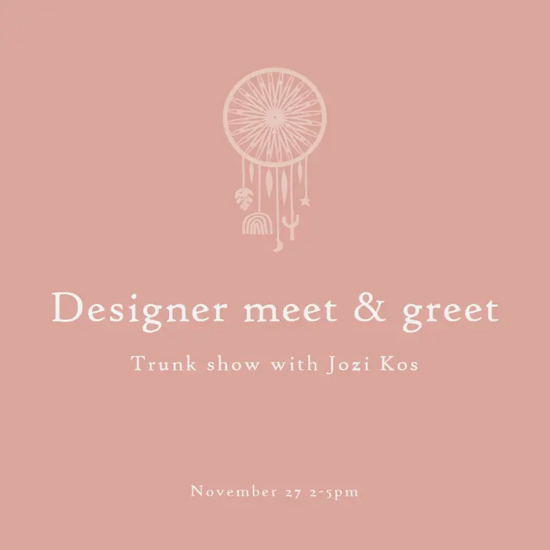 Meet & greet pink organic-boho