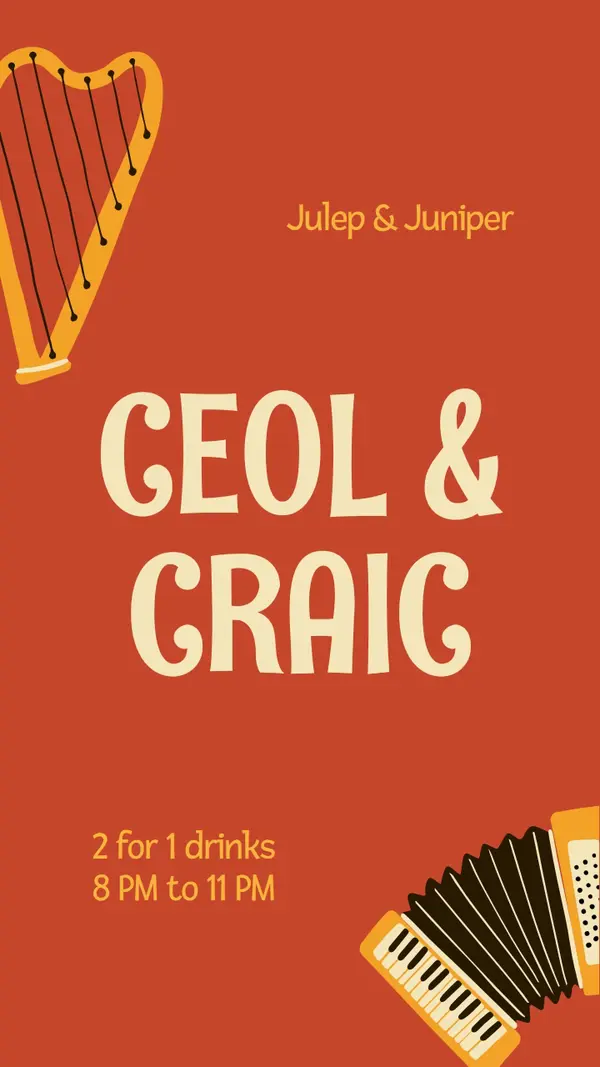 Come to Ceol and Craic party