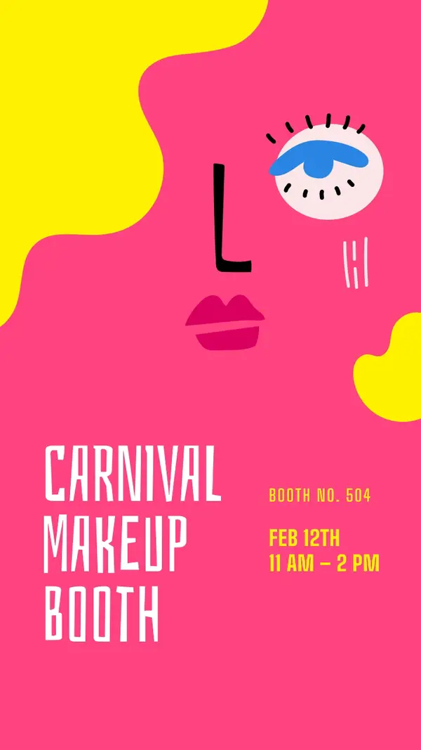 Carnival makeup booth