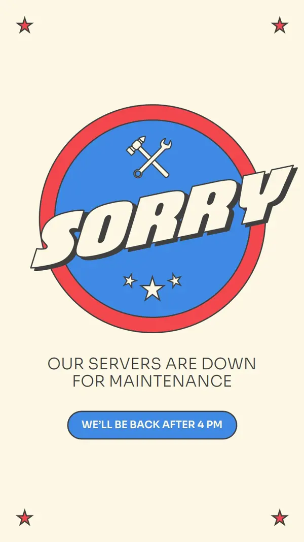 Maintenance break, we're sorry