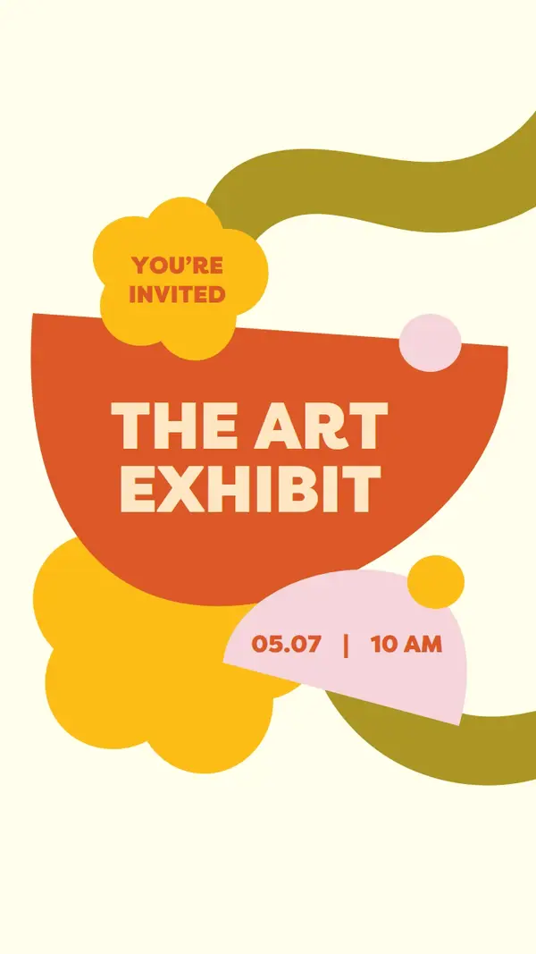 Art exhibit invite