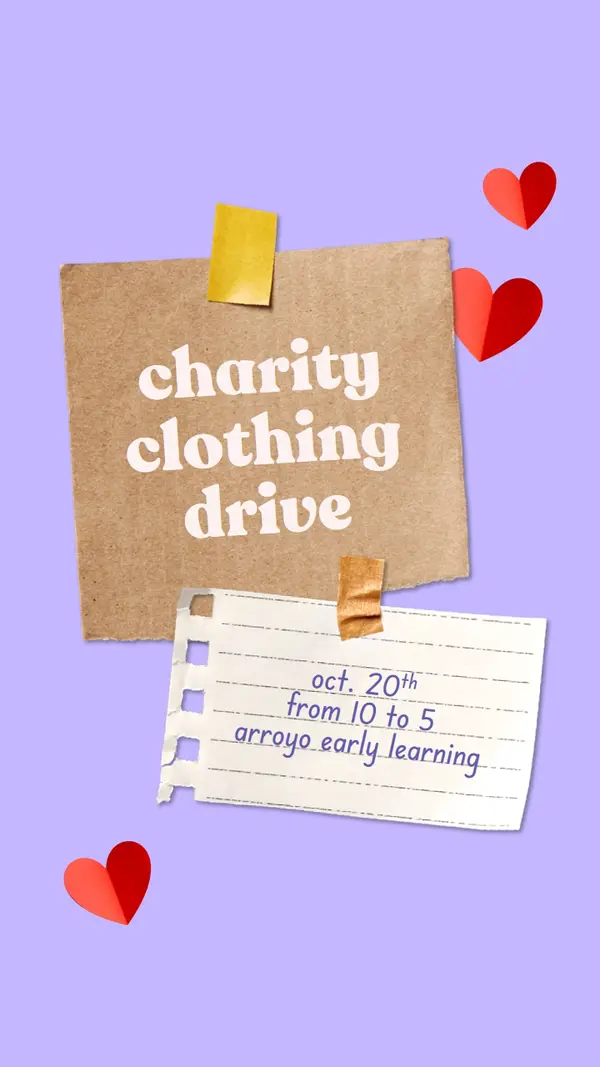 Charity clothing drive