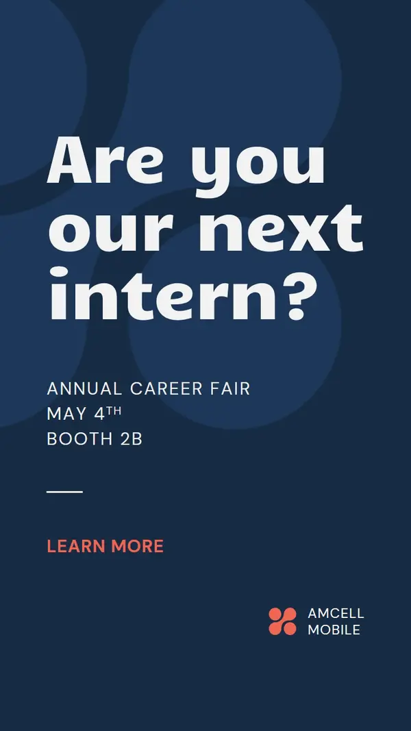 Annual career fair advert