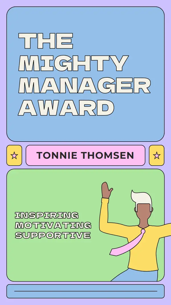 Manager award for inspiration