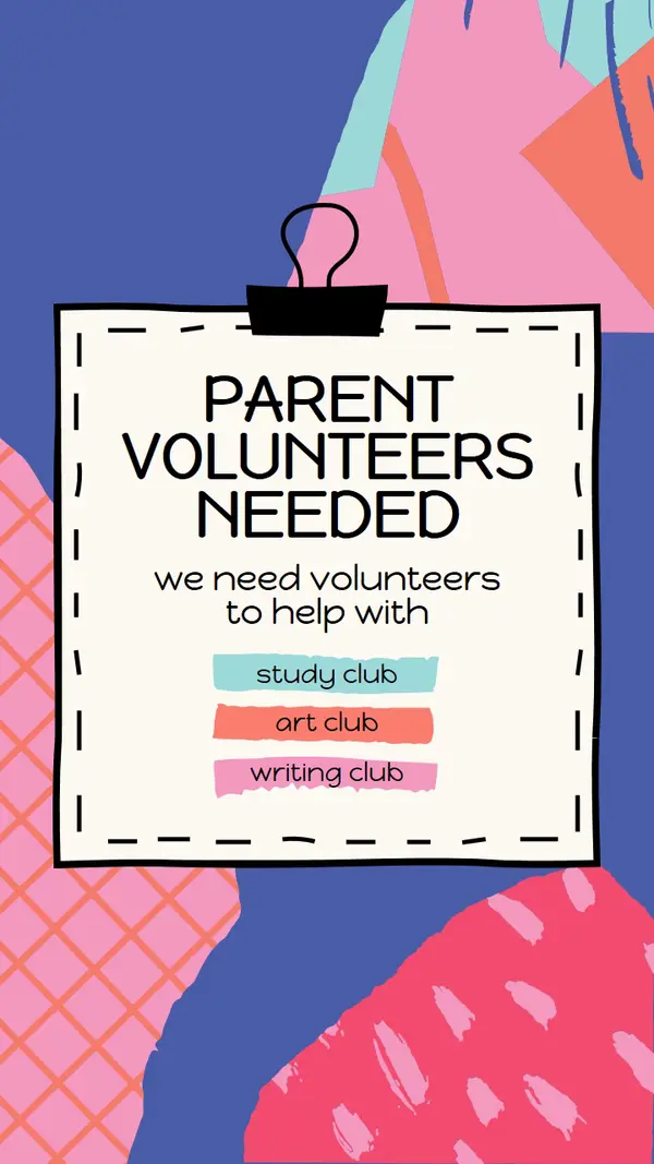 Parent volunteers needed