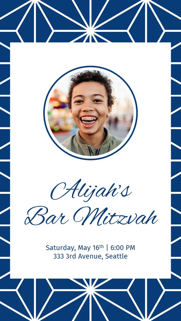 Bar Mitzvah invitation