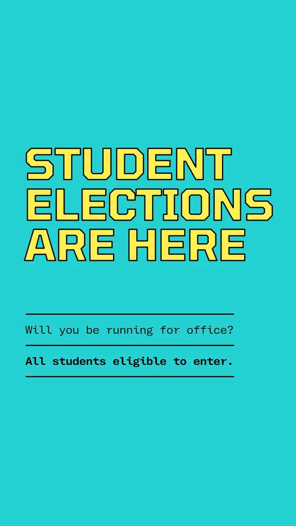 Student elections are here