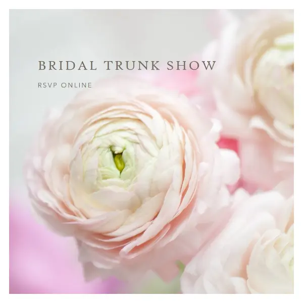 Bridal trunk show pink modern-simple