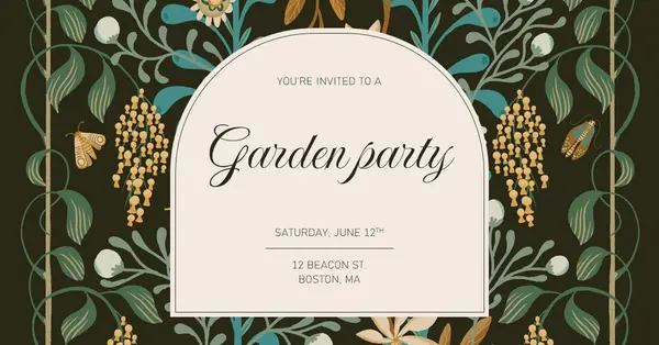 You are invited to the garden party