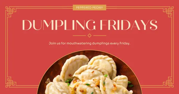 Join us for dumplings every Friday