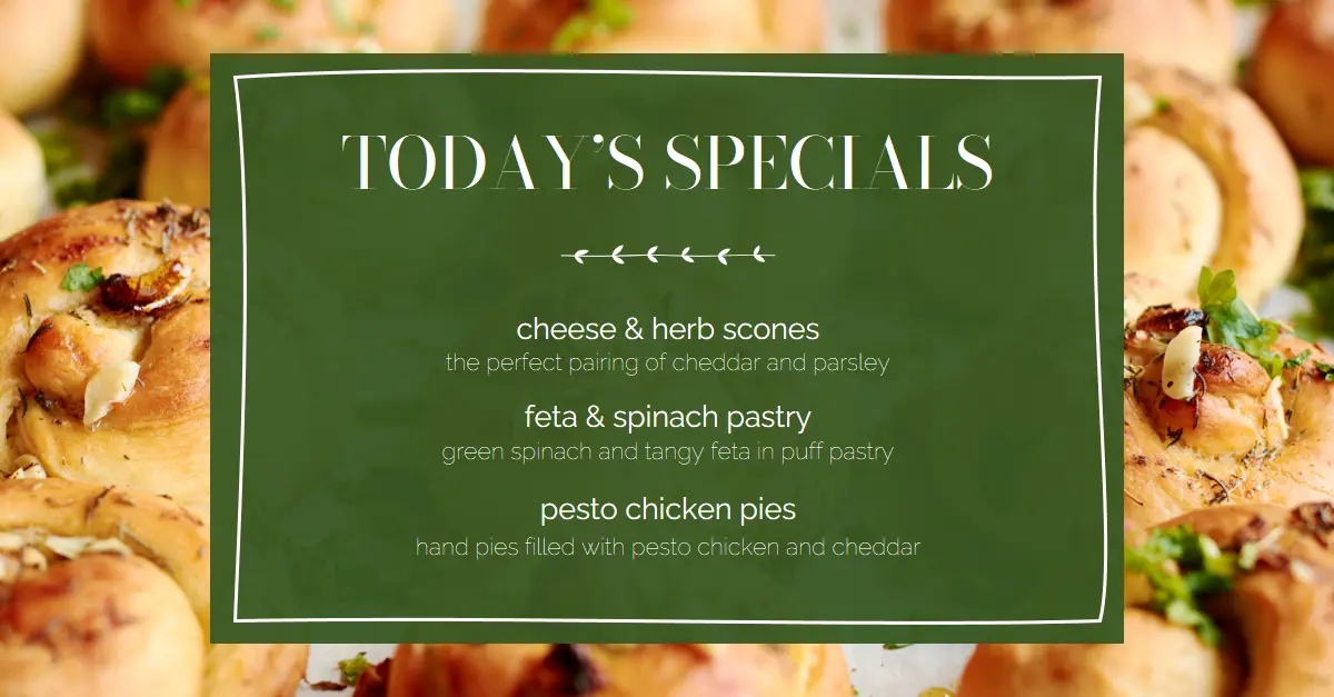 Specials for today