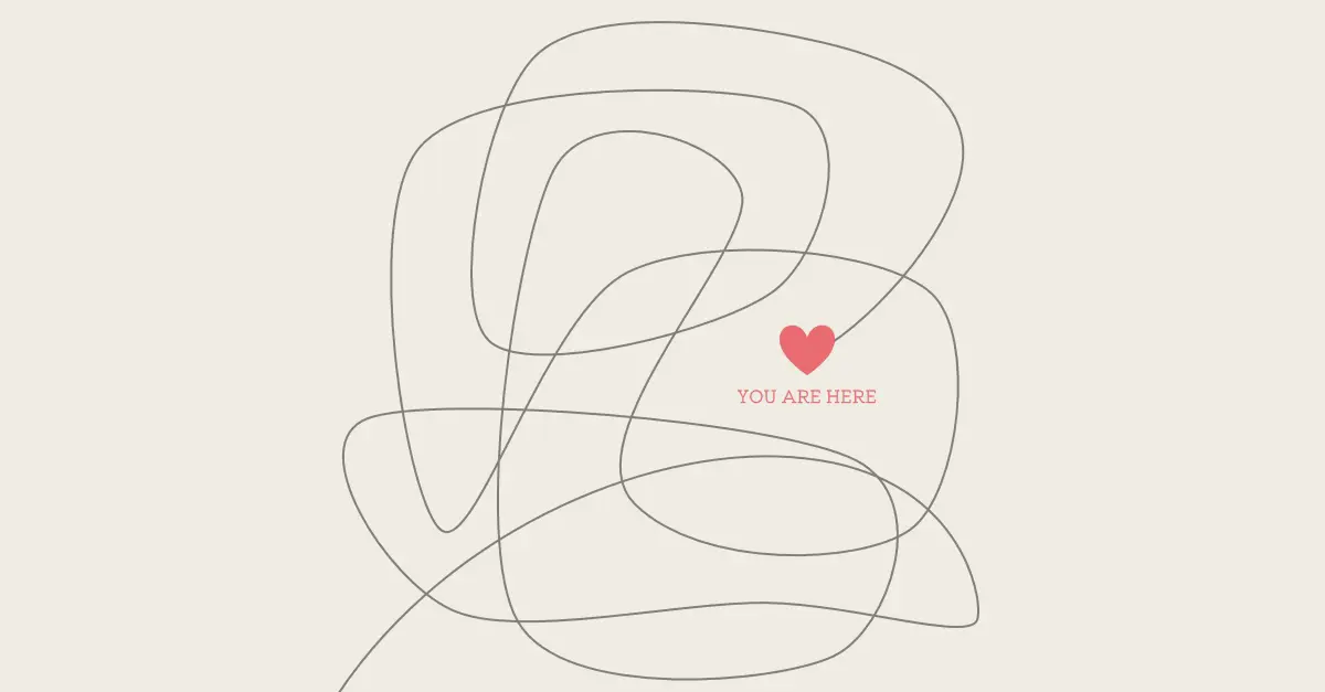 The way to love is hard gray simple, minimal, line, graphic, linear, neutral