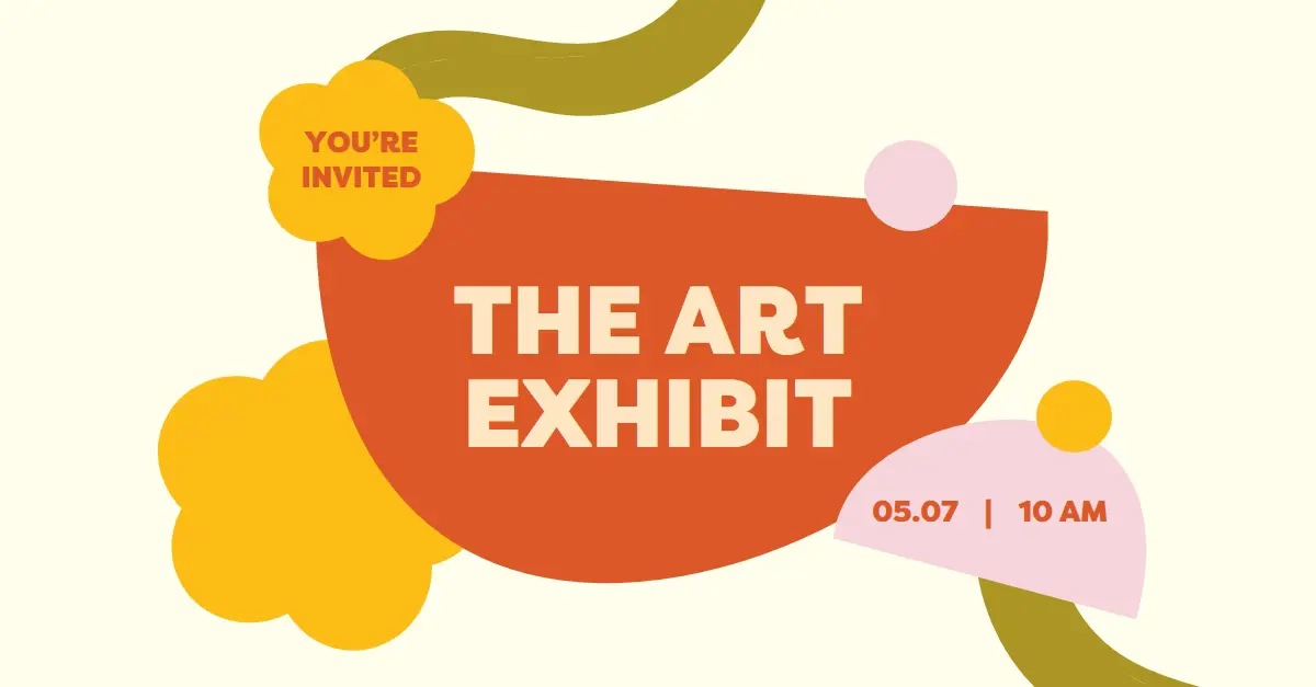 Art exhibit invite