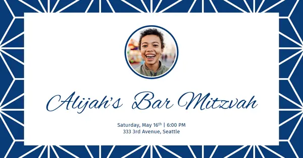 Bar Mitzvah invitation